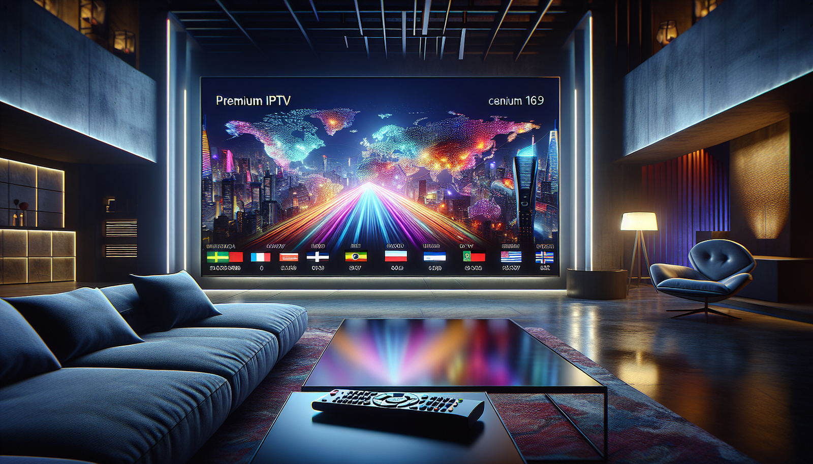 iptv premium illustration